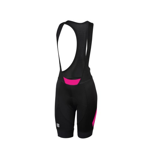 Sportful Fietsbroek met bretels koersbroek Dames Zwart Roze SF Neo W Bibshort Black Bubble Gum Wieleroutfits