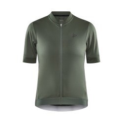 Craft Fietsshirt Korte Mouwen Dames Grijs ESSENCE JERSEY W ASPHALT Wieleroutfits