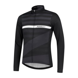 Rogelli W2 Fietsshirt lange mouwen Heren Grijs Fluo Wieleroutfits